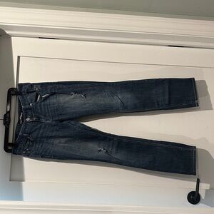 Express skinny low rise 8R Blue Jeans